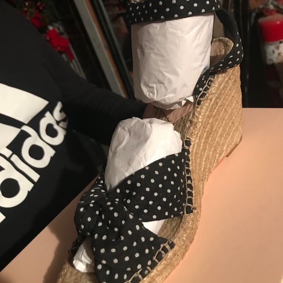Polkadot wedge espadrille sandal - Picture 2 of 5